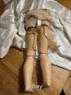 Early Antique Ball Jointed Doll Armand Marseille Porcelain Face Composition M. H