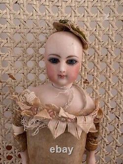 Early antique French doll as found 11 inches
