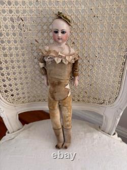 Early antique French doll as found 11 inches