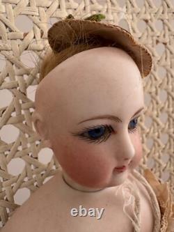 Early antique French doll as found 11 inches