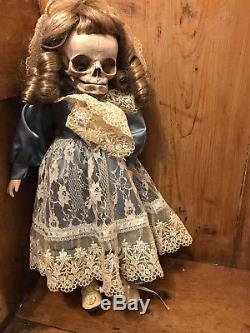 Elenora Skull Headed Reworked Vintage Doll GOTHIC OOAK