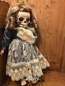Elenora Skull Headed Reworked Vintage Doll GOTHIC OOAK