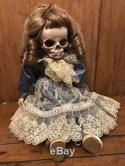 Elenora Skull Headed Reworked Vintage Doll GOTHIC OOAK