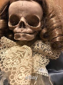 Elenora Skull Headed Reworked Vintage Doll GOTHIC OOAK