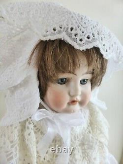Ernst Heubach 1900 Bisque Doll, 19 inch Antique German Porcelain Doll
