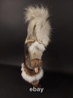 Eskimo Porcelain Doll Vintage Real Fur