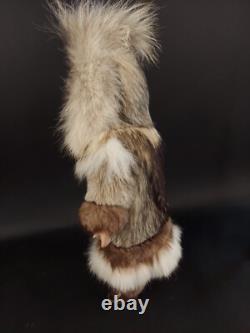 Eskimo Porcelain Doll Vintage Real Fur