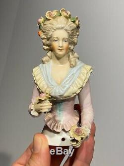 Exceptional Antique German Large 5 Half-doll Porcelain China Dressel Kister