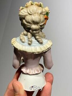 Exceptional Antique German Large 5 Half-doll Porcelain China Dressel Kister