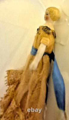 Exceptional Antique Miniature Civil War Era Bisque Doll in Orig. Clothing 4 in