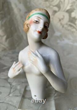 Exceptionnal Half-doll/demi-figurine/ Buste/dressel & Kister/ Flapper/art Deco