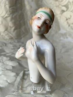 Exceptionnal Half-doll/demi-figurine/ Buste/dressel & Kister/ Flapper/art Deco