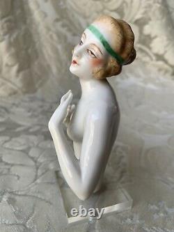 Exceptionnal Half-doll/demi-figurine/ Buste/dressel & Kister/ Flapper/art Deco