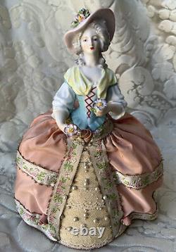 Exceptionnal Large Half-doll/demi-figurine/teepuppe/pincushion Doll/ Carl Thieme