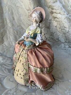 Exceptionnal Large Half-doll/demi-figurine/teepuppe/pincushion Doll/ Carl Thieme