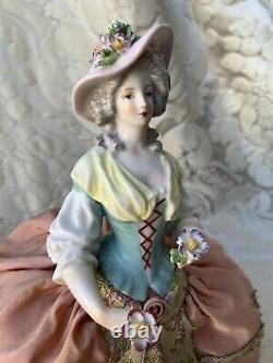 Exceptionnal Large Half-doll/demi-figurine/teepuppe/pincushion Doll/ Carl Thieme