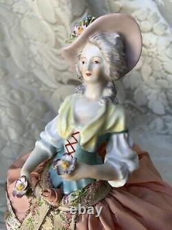 Exceptionnal Large Half-doll/demi-figurine/teepuppe/pincushion Doll/ Carl Thieme