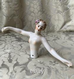 Exceptionnal Rare Half-doll/demi-figurine/teepuppe/dressel & Kister/la Camargo