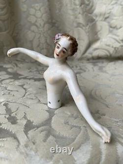 Exceptionnal Rare Half-doll/demi-figurine/teepuppe/dressel & Kister/la Camargo