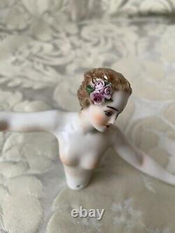 Exceptionnal Rare Half-doll/demi-figurine/teepuppe/dressel & Kister/la Camargo