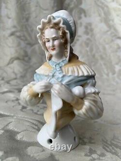 Exceptionnal Rare Half-doll/demi-figurine/teepuppe/pincushion Doll/ A. W. Kister