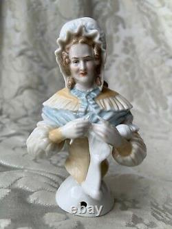 Exceptionnal Rare Half-doll/demi-figurine/teepuppe/pincushion Doll/ A. W. Kister