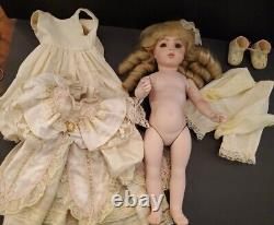 FRENCH BRU JNE 8 Vintage All Porcelain Doll Reproduction 16 Beauty