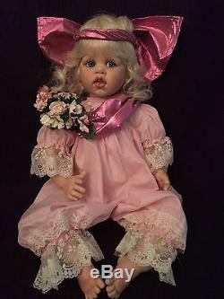 Fayzah Spanos Doll Cupid 1994 Retired, Vintage Coa, Signed, Box, Handtag