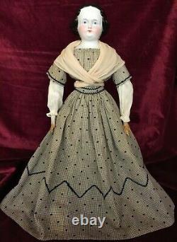 Flat Top China head doll 22 1/2 Large