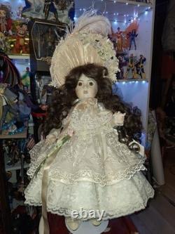 Francine Cee Antique 1995 Bru Jne 24 In All Porcelain Victorian Doll Vintage