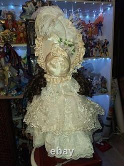 Francine Cee Antique 1995 Bru Jne 24 In All Porcelain Victorian Doll Vintage