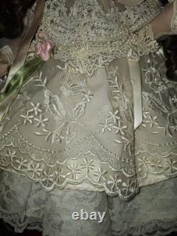 Francine Cee Antique 1995 Bru Jne 24 In All Porcelain Victorian Doll Vintage