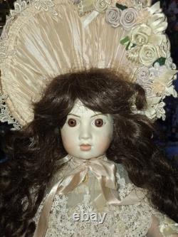 Francine Cee Antique 1995 Bru Jne 24 In All Porcelain Victorian Doll Vintage