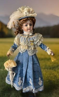 Franklin Mint Antique Replica Doll The Walkure Victorian Honeymoon 22 in