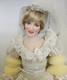 Franklin Mint Collector Princess Diana Porcelain Doll Wedding Dress Bouquet Nib