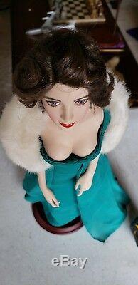 Franklin Mint Collectors Elizabeth Taylor Porcelain Doll Vintage