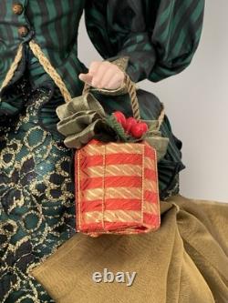 Franklin Mint Helena The Gibson Girl Christmas Heirloom Porcelain Doll HTF