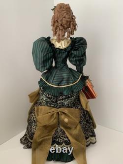 Franklin Mint Helena The Gibson Girl Christmas Heirloom Porcelain Doll HTF