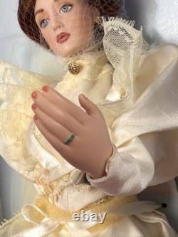 Franklin Mint Lily The Gibson Girl Bride Vinyl Portrait Doll Wedding LE 1500 NEW