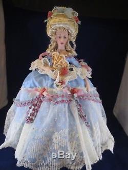 Franklin Mint Marie Antoinette COA'S Original Box Vintage Bisque Porcelain 18