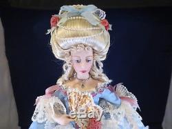 Franklin Mint Marie Antoinette COA'S Original Box Vintage Bisque Porcelain 18