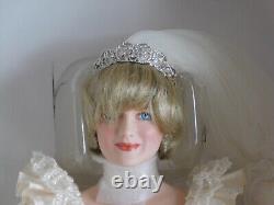 Franklin Mint Princess Diana Doll Portrait Of A Bridal Princess Wedding Doll COA