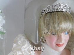 Franklin Mint Princess Diana Doll Portrait Of A Bridal Princess Wedding Doll COA