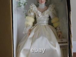 Franklin Mint Princess Diana Doll Portrait Of A Bridal Princess Wedding Doll COA