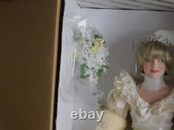 Franklin Mint Princess Diana Doll Portrait Of A Bridal Princess Wedding Doll COA