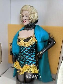 Franklin heirloom Marilyn Monroe green dress NEW porcelain doll vintage