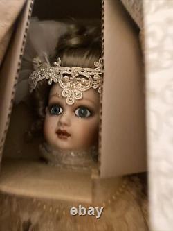 Franklin heirloom porcelain wedding doll set Vintage
