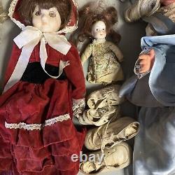 Furga Made In Italy Large Doll Lot Vtg Unknown Shoes Dress Porcelain