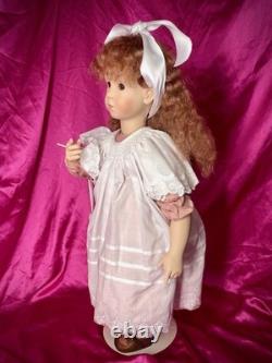 Gaby Rademann Artist Doll German Bisque Linda Human Hair Glass Eyes LE 50 Signed