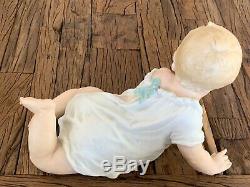 Gebruder Heubach Bisque Porcelain Piano Baby Figurine 12Germany
